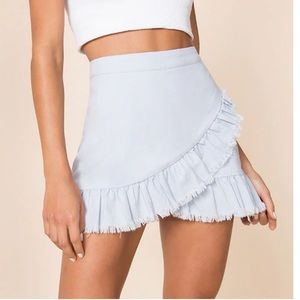 Superdown Nola Ruffle Wrap Skirt (S)